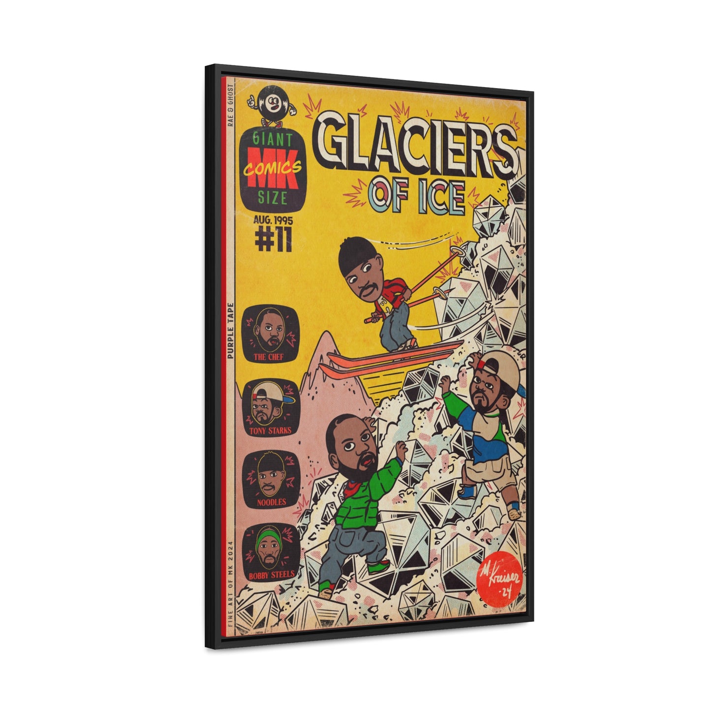 Rae, Ghost, Masta - Glaciers of Ice - Gallery Canvas Wraps, Vertical Frame
