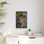 Analog vs. Digital - Matte Canvas, Framed (Multi-color)
