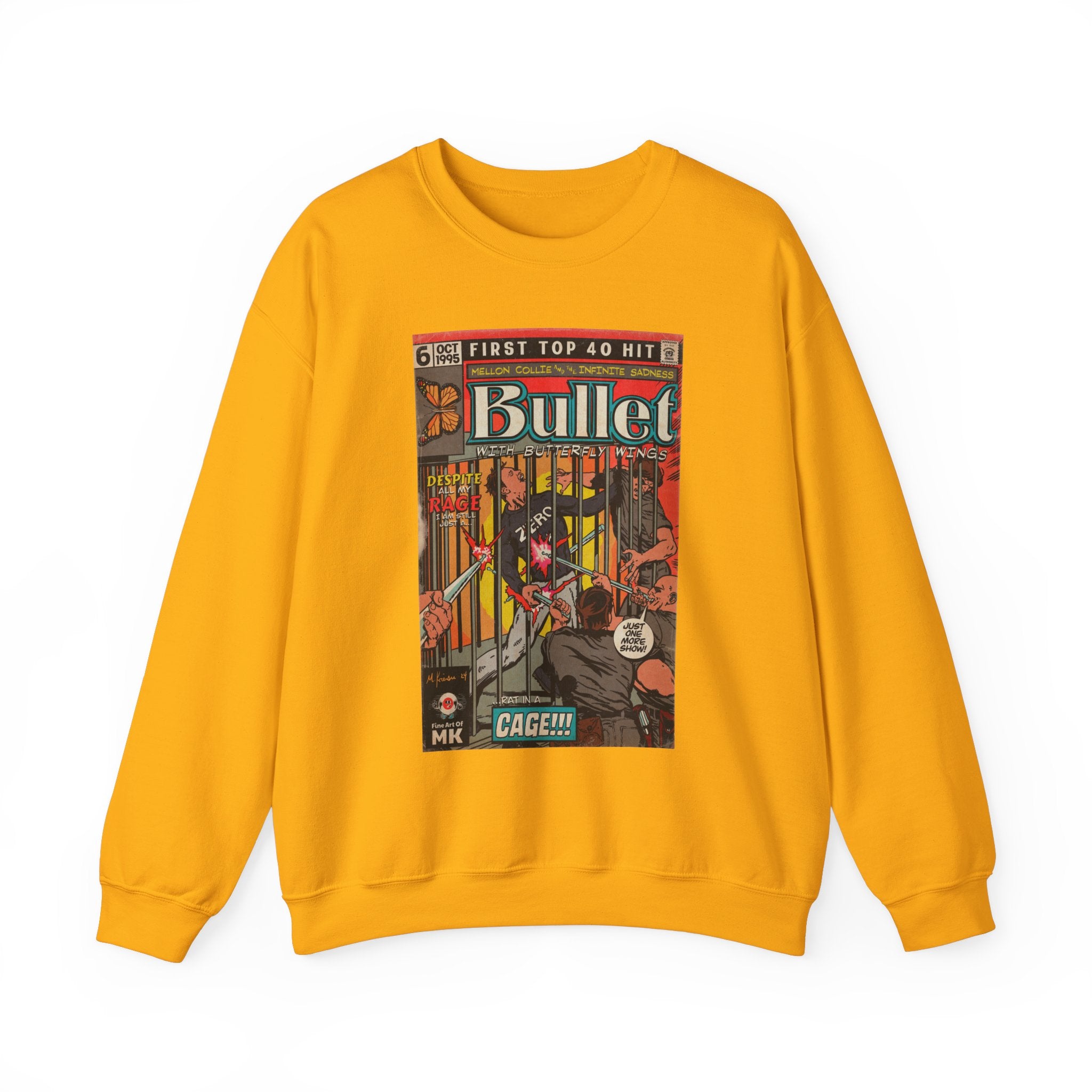 Bullet With Butterfly Wings - Unisex Heavy Blend™ Crewneck Sweatshirt