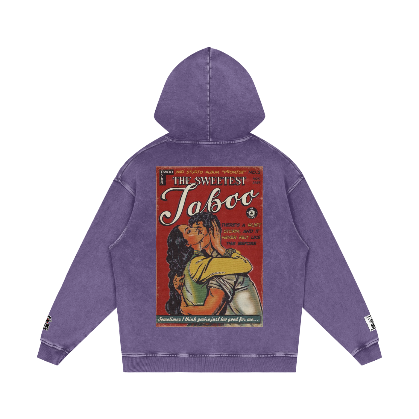 The Sweetest Taboo - Snow Washed Loose Cotton Hoodie