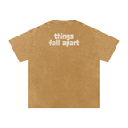 Things Fall Apart - Snow Washed Oversized Cotton T-Shirt