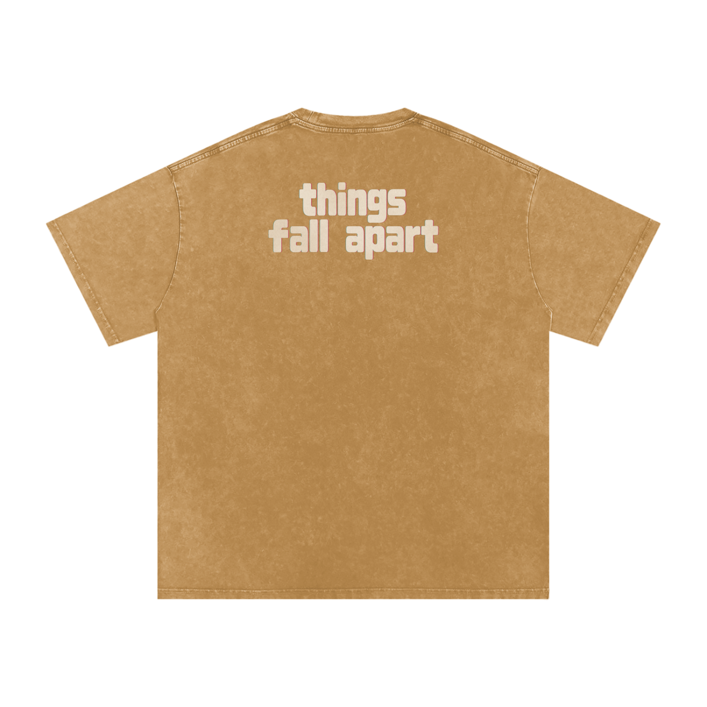 Things Fall Apart - Snow Washed Oversized Cotton T-Shirt