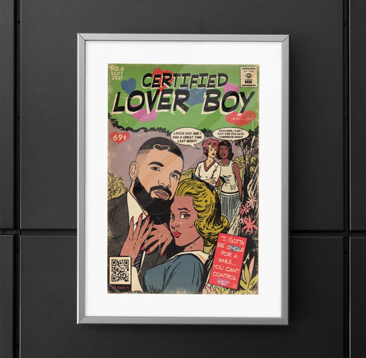 Drake - Certified Lover Boy - Vertical Matte Poster