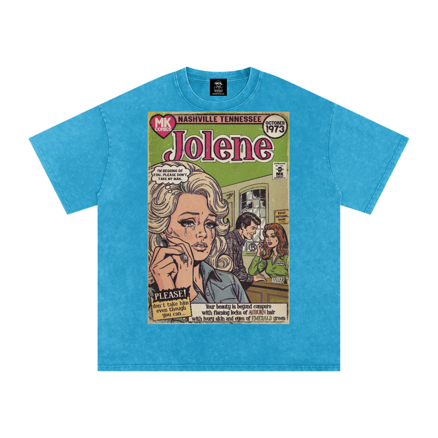 Jolene - Snow Washed Oversized Cotton T-Shirt
