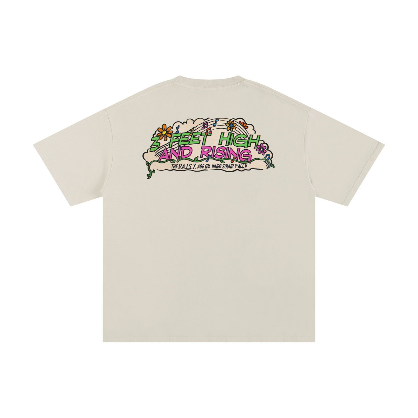 3 Feet High & Rising - Unisex Pure Cotton T-Shirt