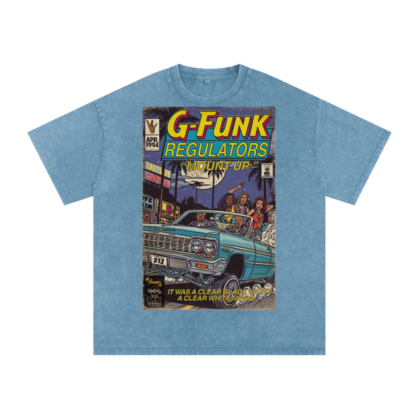 Regulate - Snow Washed Oversized Cotton T-Shirt