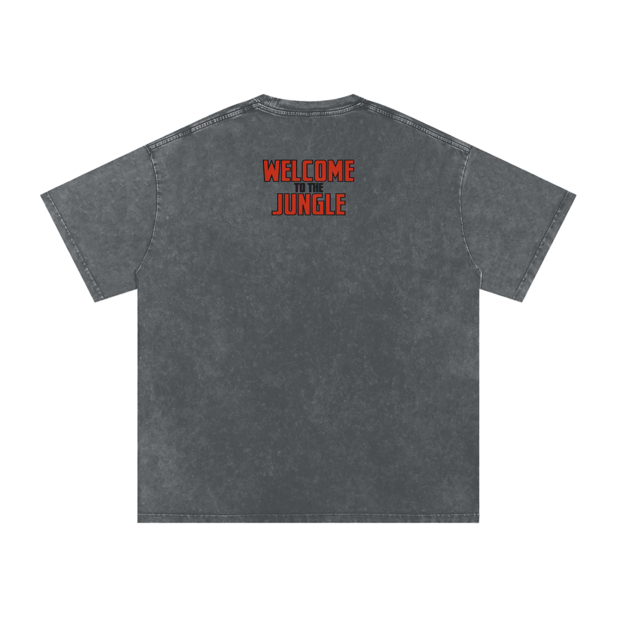 Welcome to the Jungle - Snow Washed Oversized Cotton T-Shirt