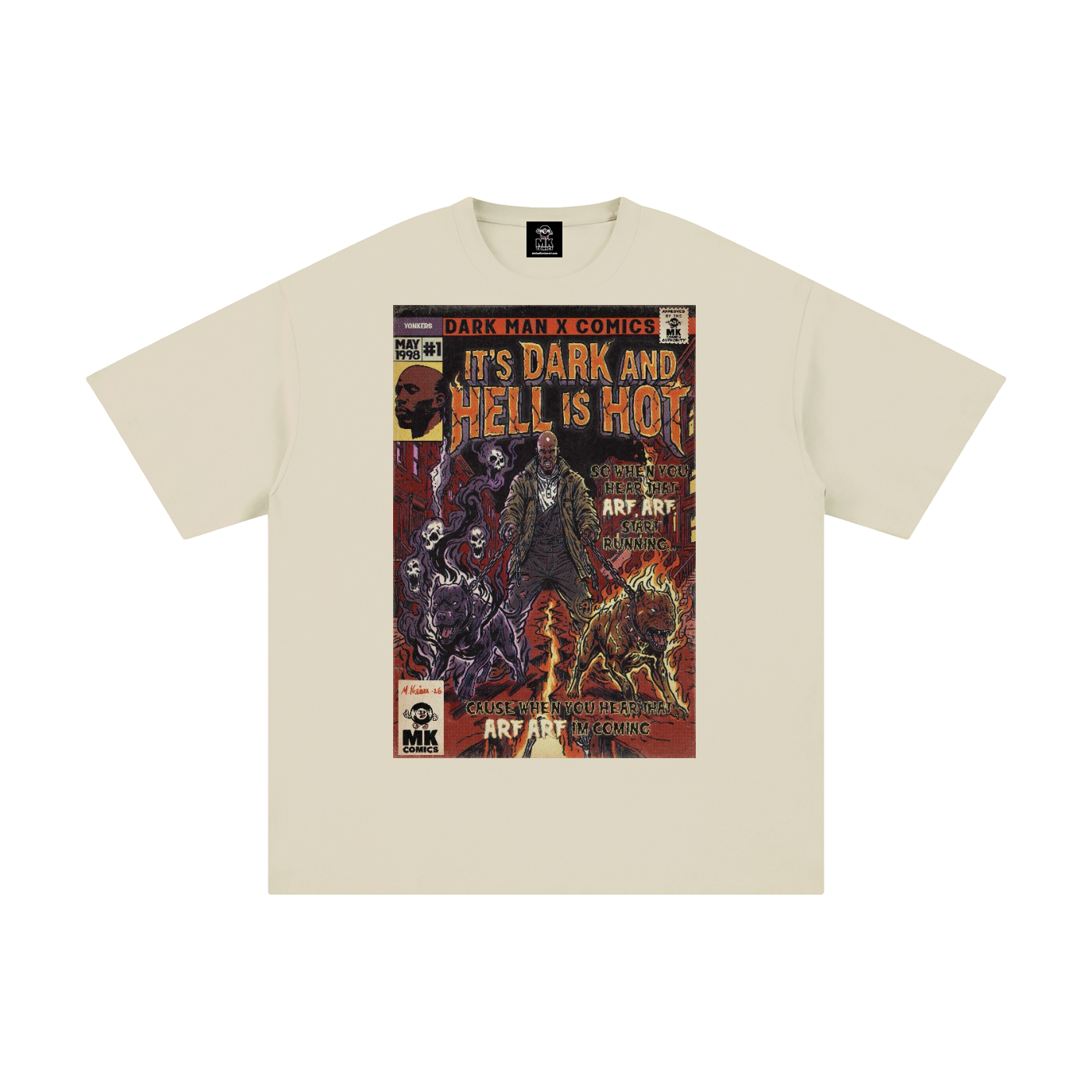 It's Dark & Hell is Hot - Unisex Pure Cotton T-Shirt