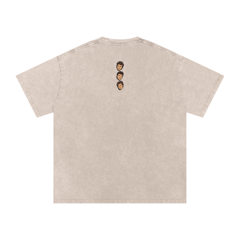 Take On Me - Snow Washed Oversized Cotton T-Shirt