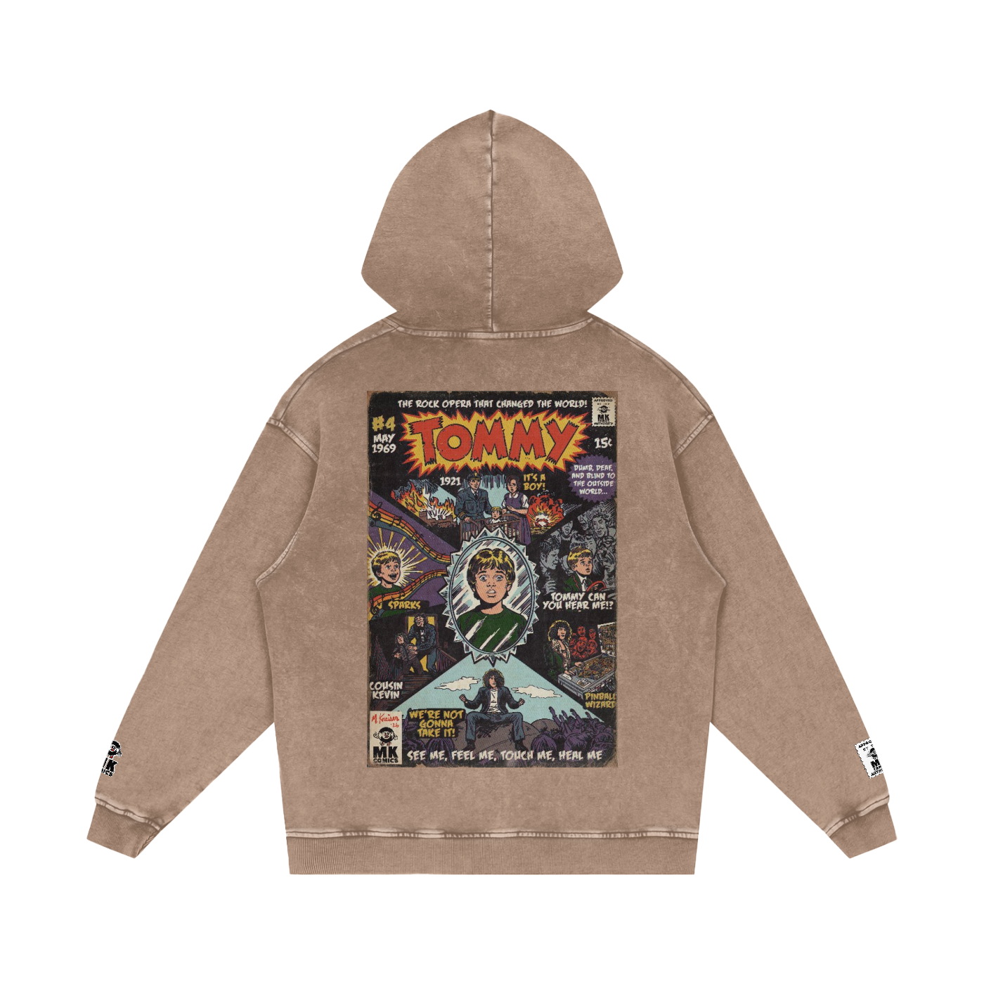 Tommy - Snow Washed Loose Cotton Hoodie