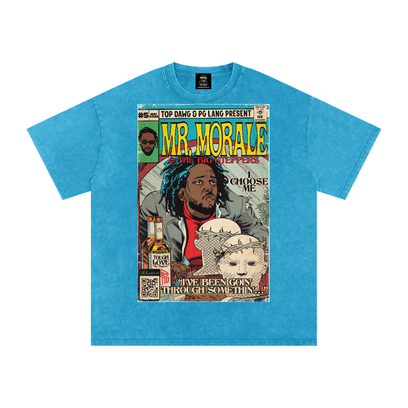 Mr. Morale & the Big Steppers - Snow Washed Oversized Cotton T-Shirt