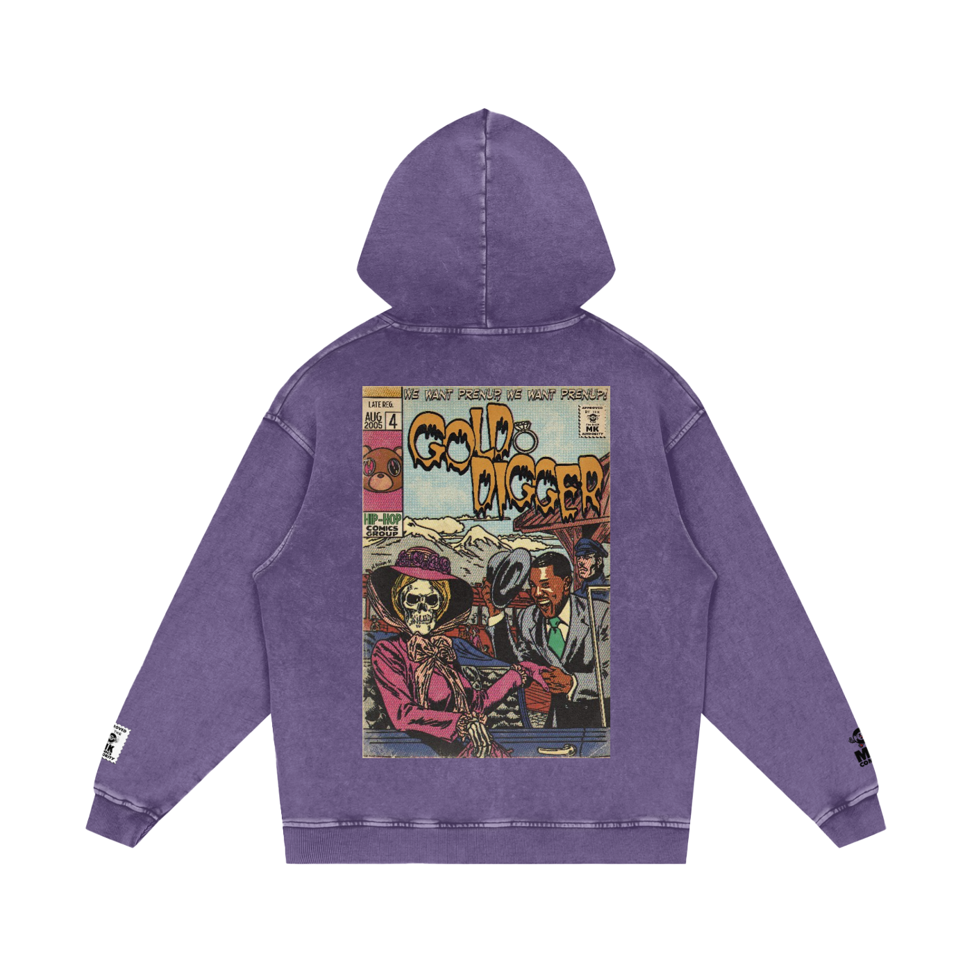 Gold Digger - Snow Washed Loose Cotton Hoodie