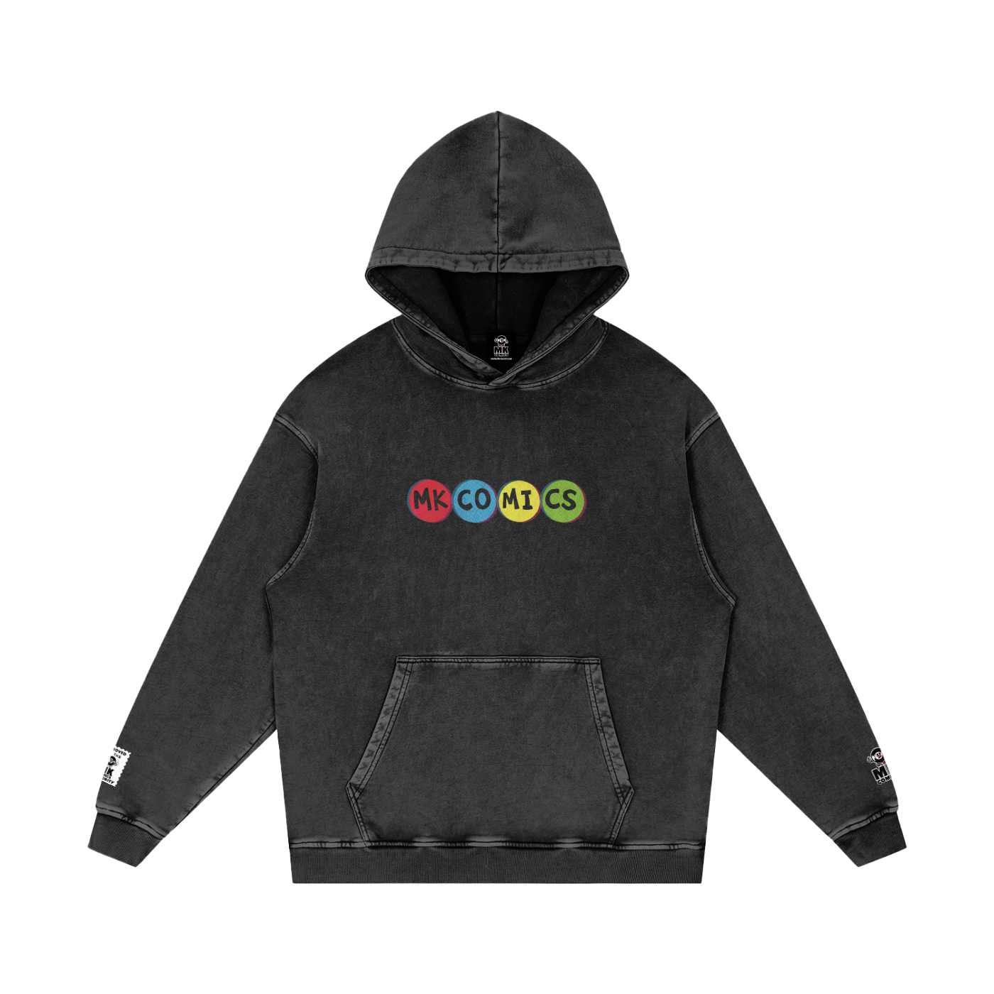 Twisted - Snow Washed Loose Cotton Hoodie