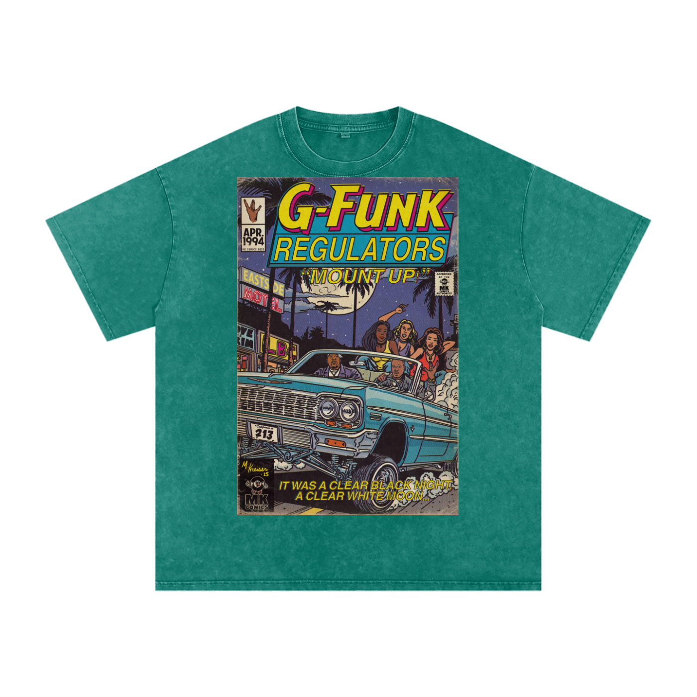 Regulate - Snow Washed Oversized Cotton T-Shirt