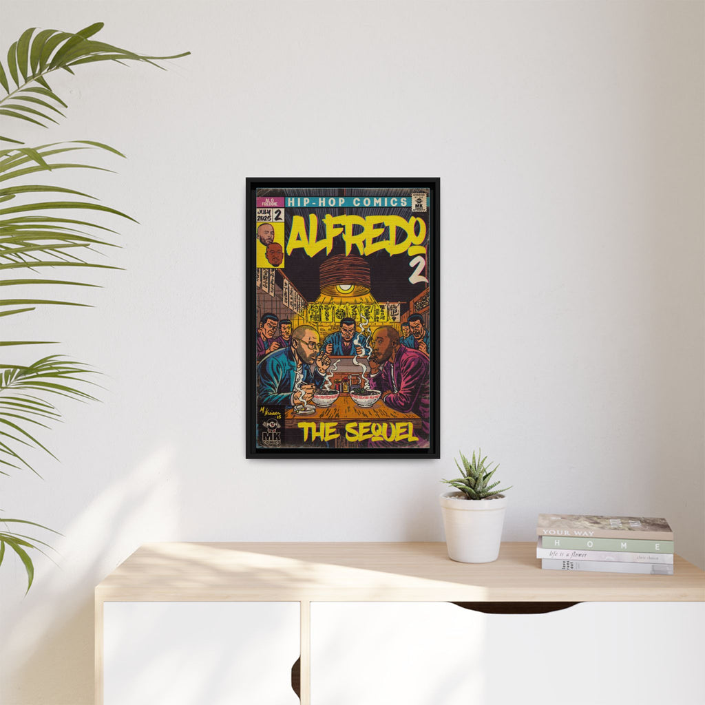 Alfredo 2 - Matte Canvas, Framed (Multi-color)