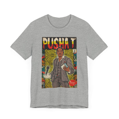 Pusha T - Comic Book Art - Unisex Jersey Short Sleeve Tee