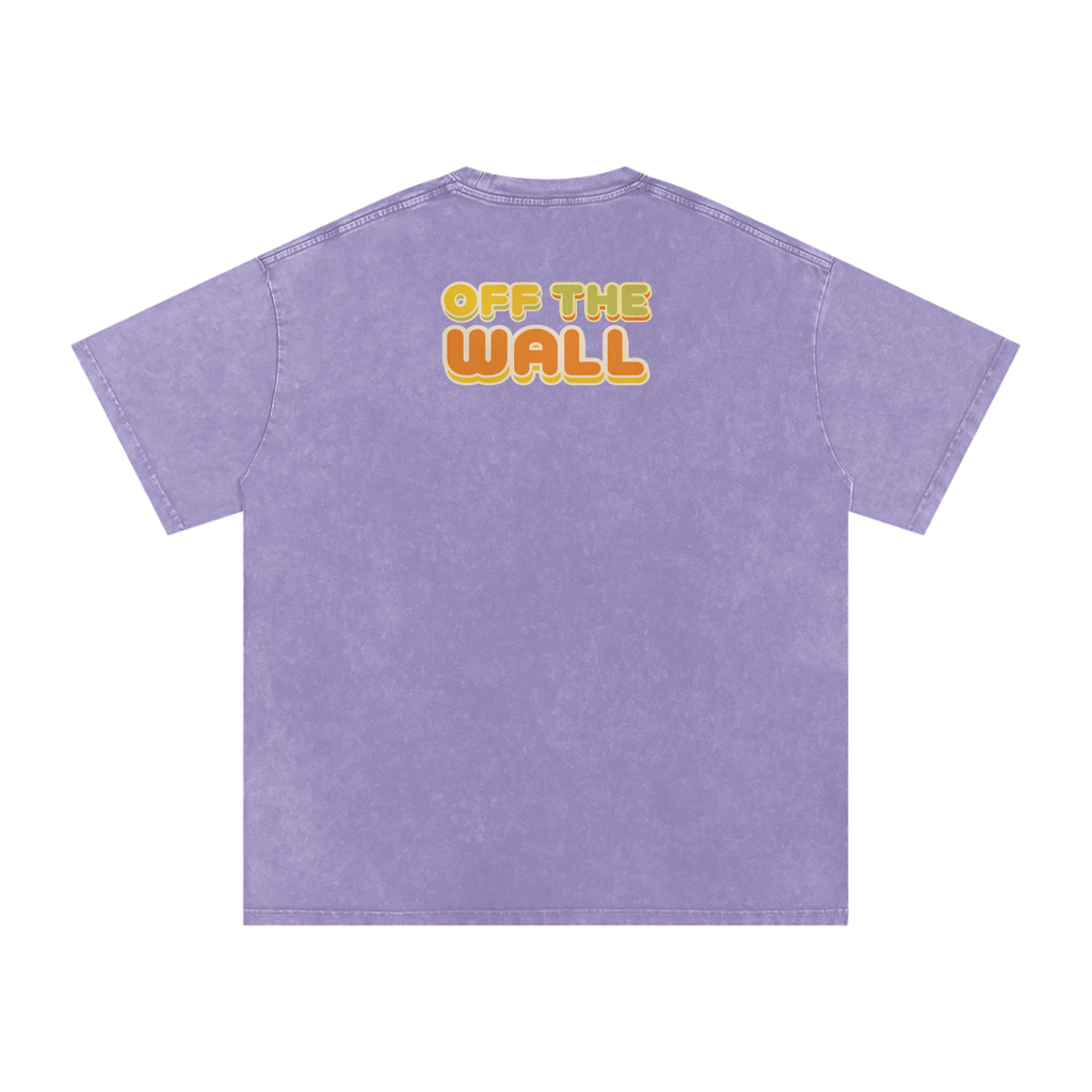 Off the Wall - Snow Washed Oversized Cotton T-Shirt