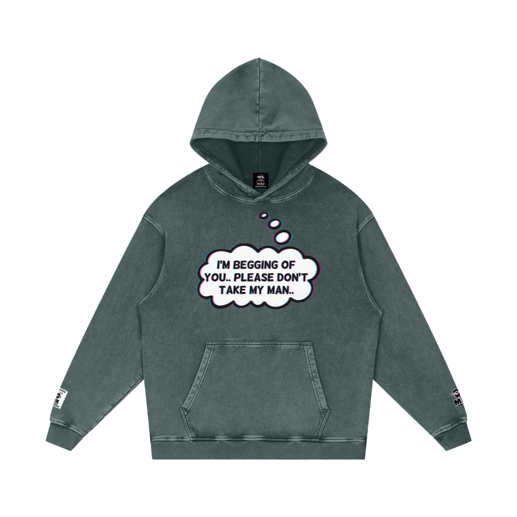 Jolene - Snow Washed Loose Cotton Hoodie