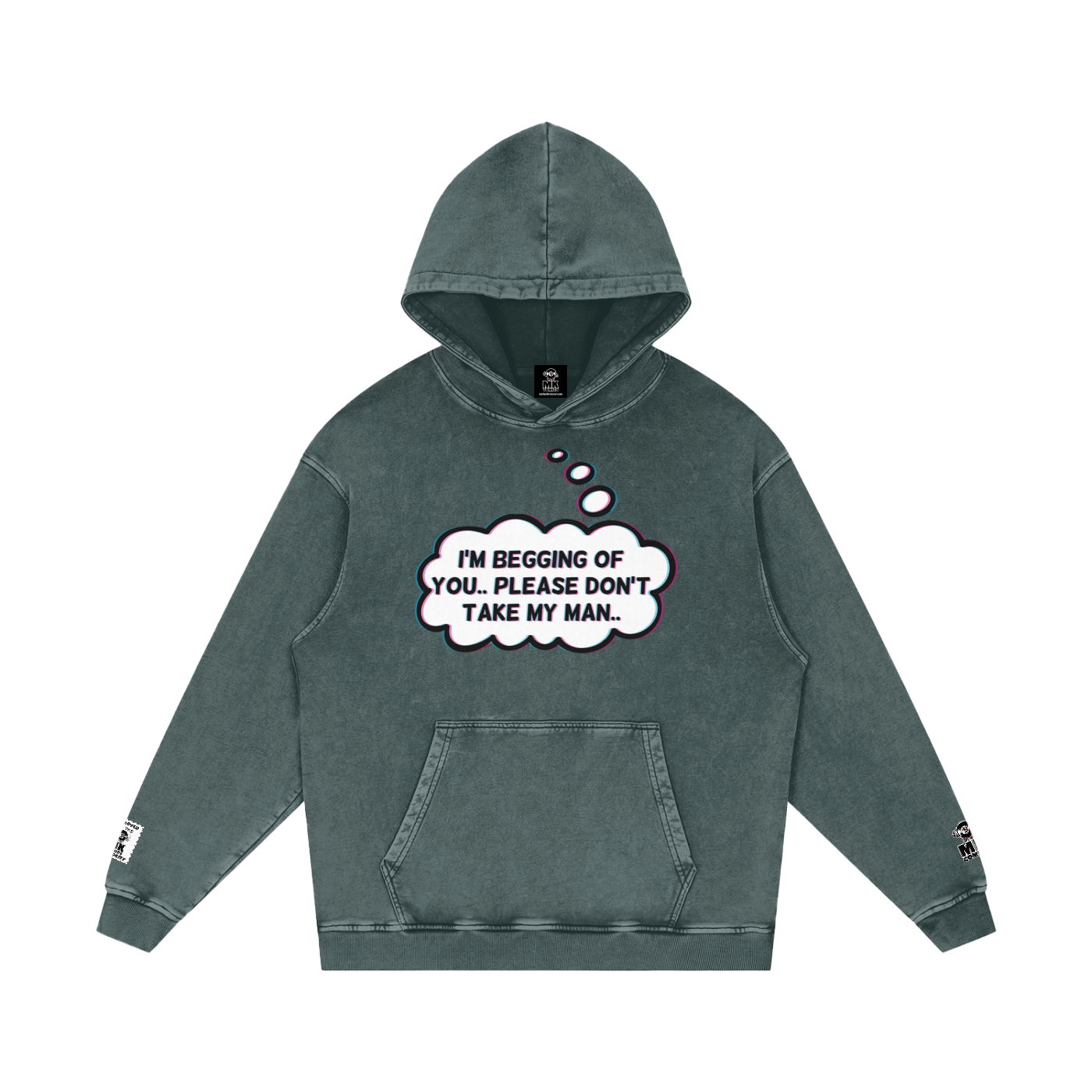 Jolene - Snow Washed Loose Cotton Hoodie
