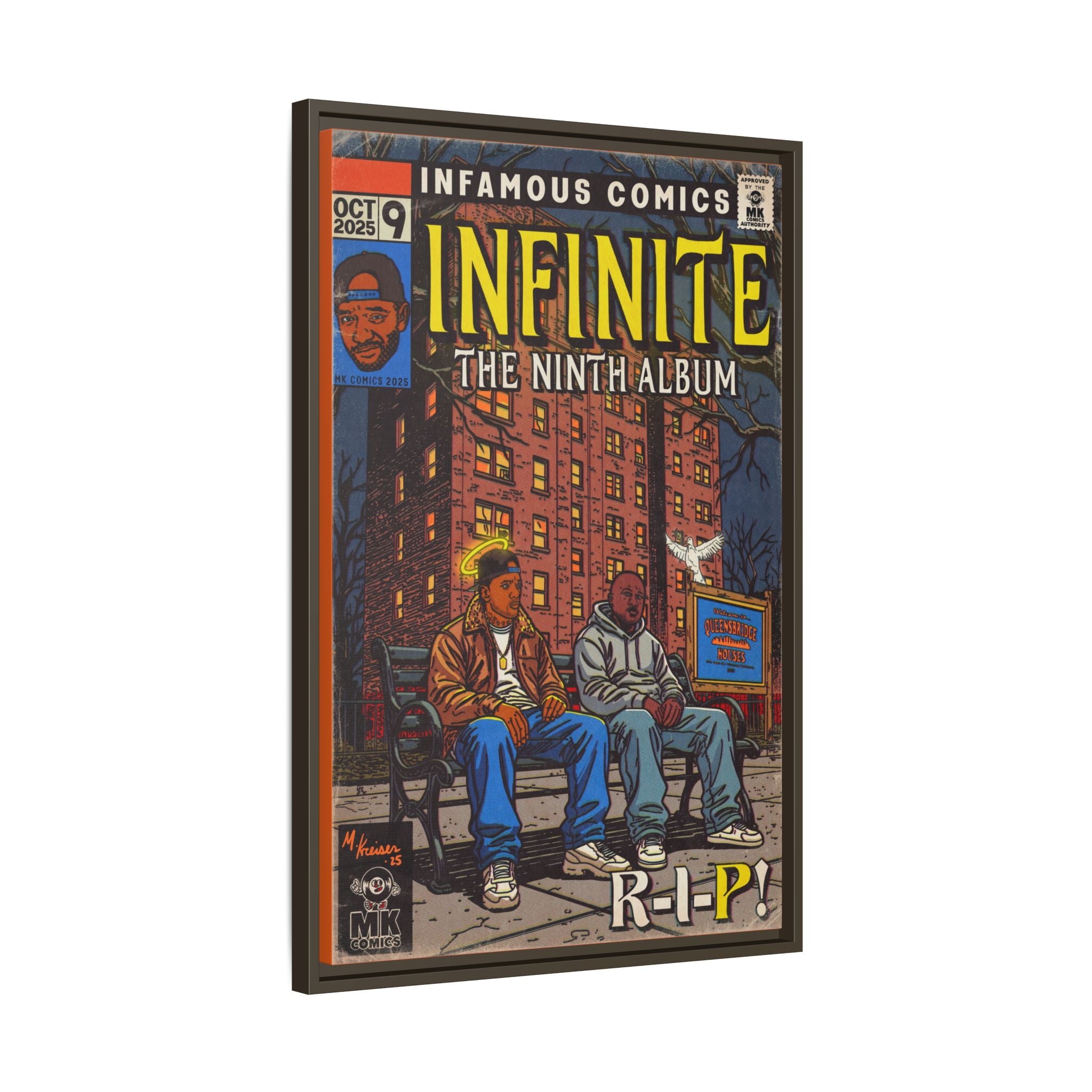 Infinite - Comic Book Art - Matte Canvas, Framed (Multi-color)