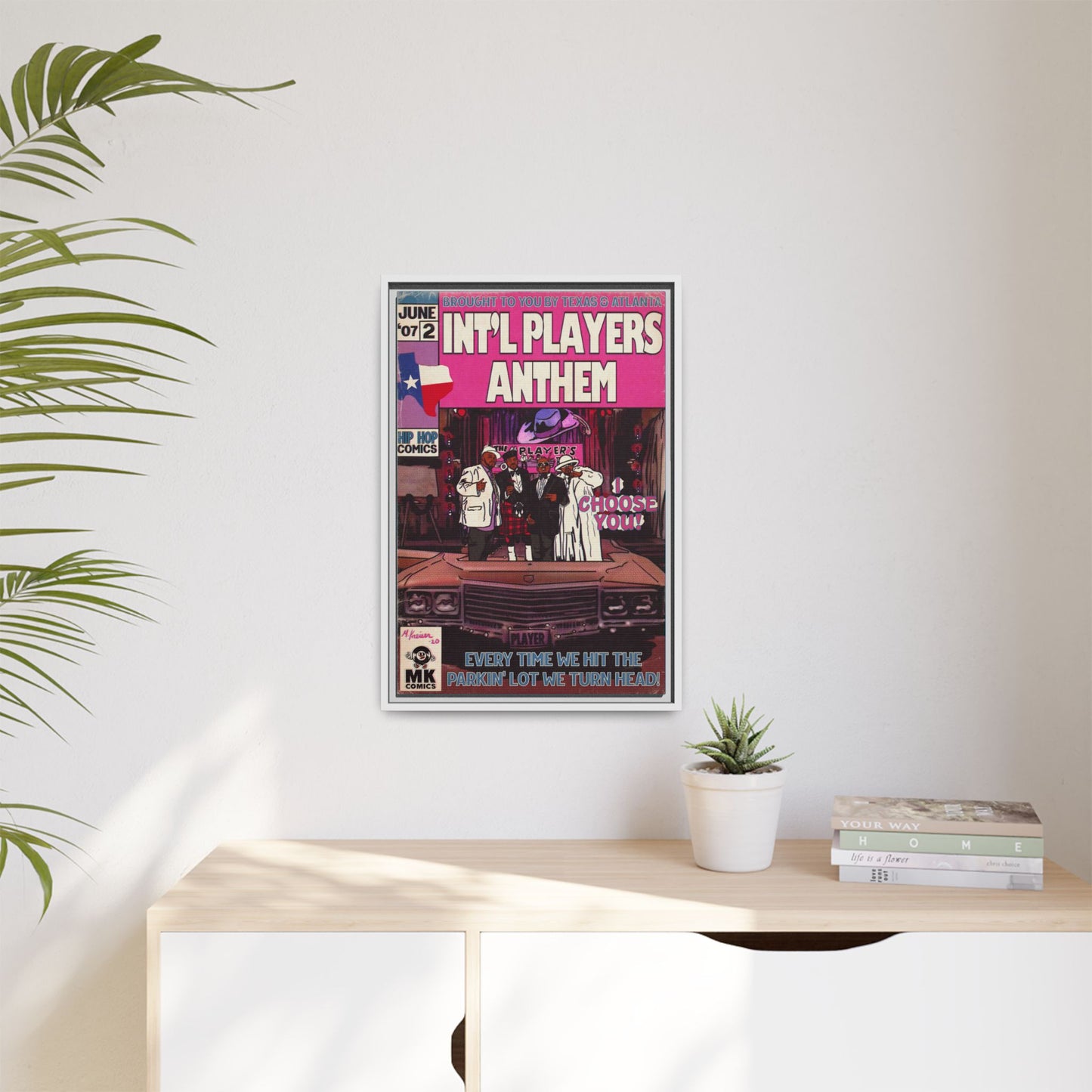 Int’l Players Anthem - Matte Canvas, Framed (Multi-color)