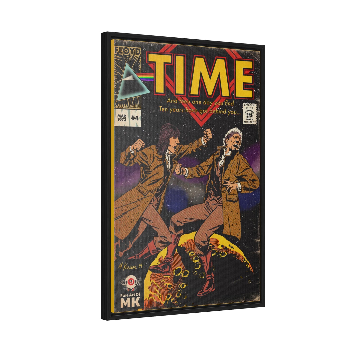 Pink Floyd- Time - Gallery Canvas Wraps, Vertical Frame