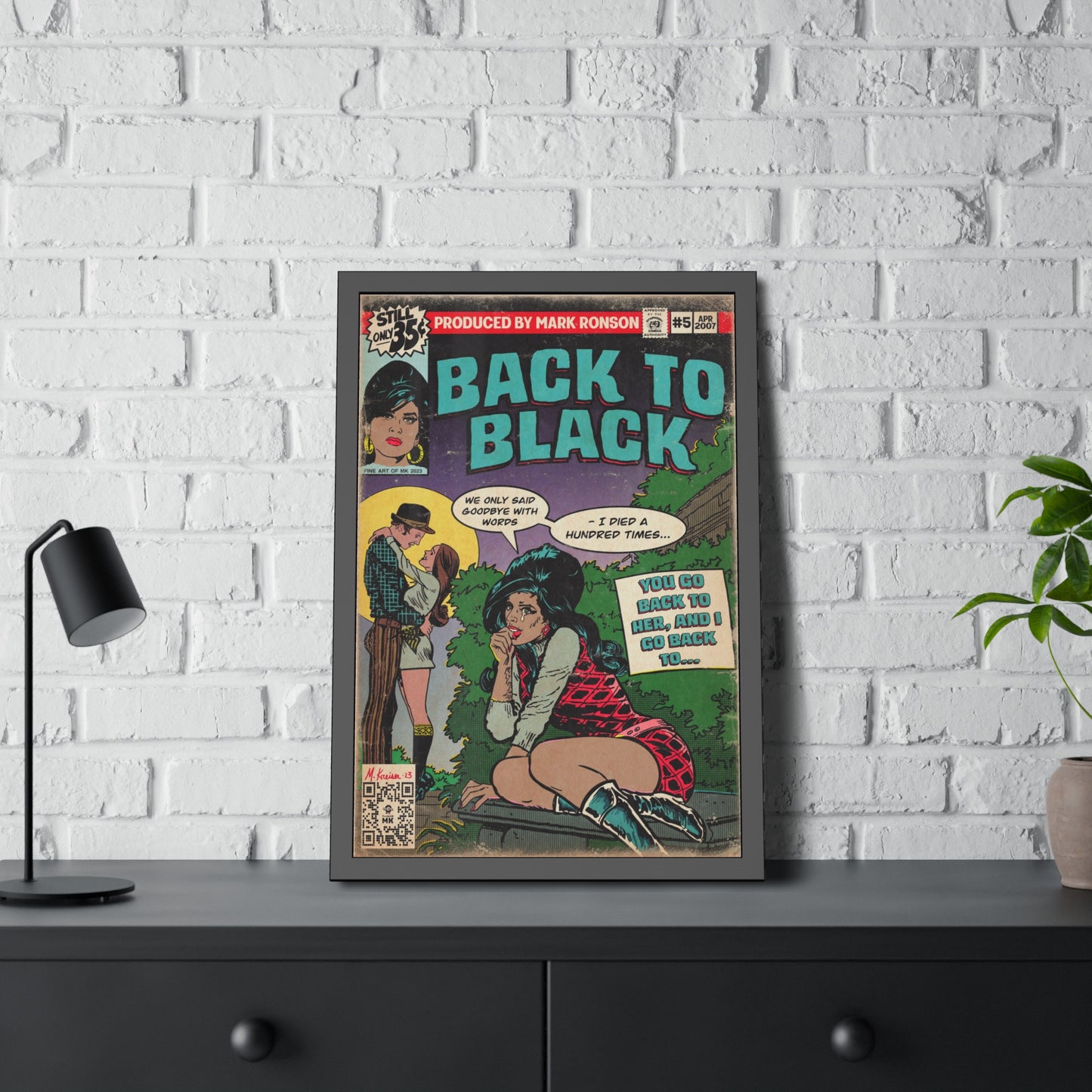 Amy Winehouse - Back to Black - Framed Paper Posters