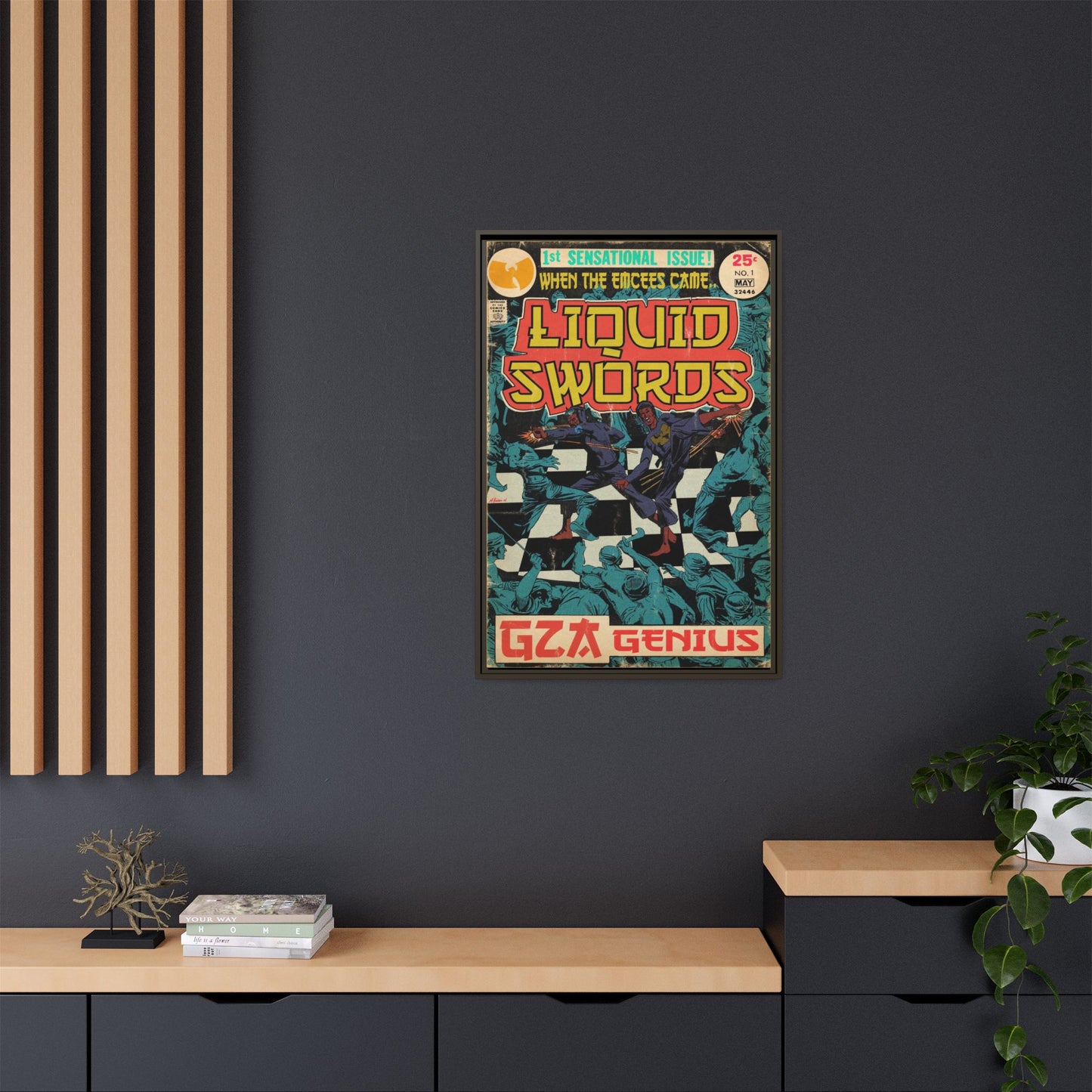 GZA/Genius - Liquid Swords - Gallery Canvas Wraps, Vertical Frame