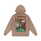 Casino - Snow Washed Loose Cotton Hoodie