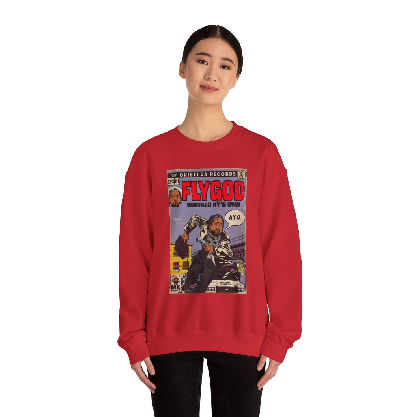 Flygod - Unisex Heavy Blend™ Crewneck Sweatshirt
