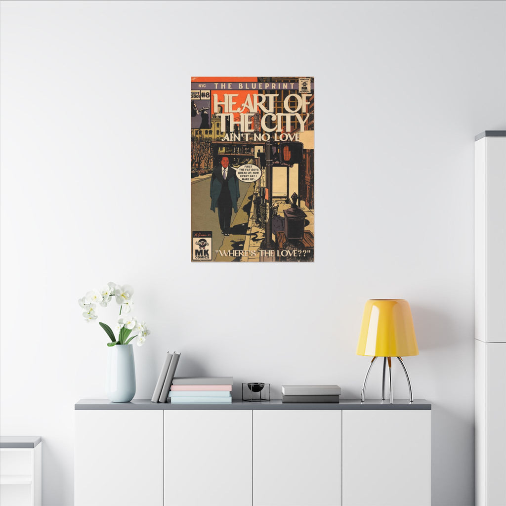 Heart of the City (Where’s The Love) - Matte Canvas, Stretched, 0.75"