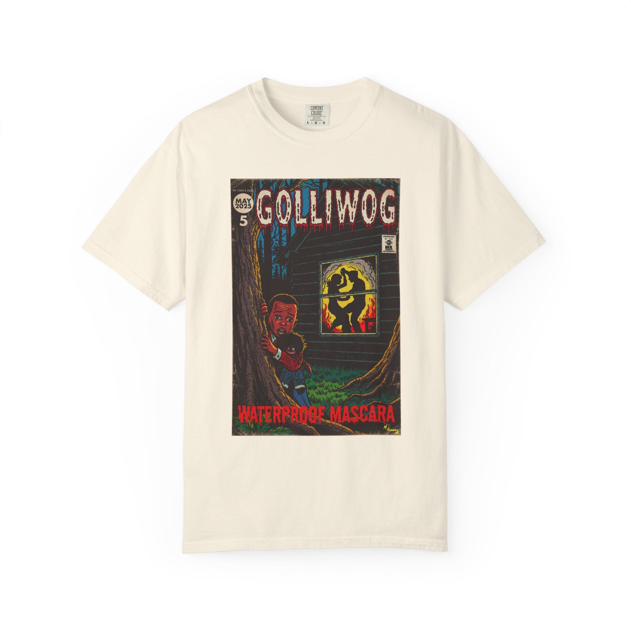 Waterproof Mascara - Golliwog - Unisex Garment-Dyed T-shirt