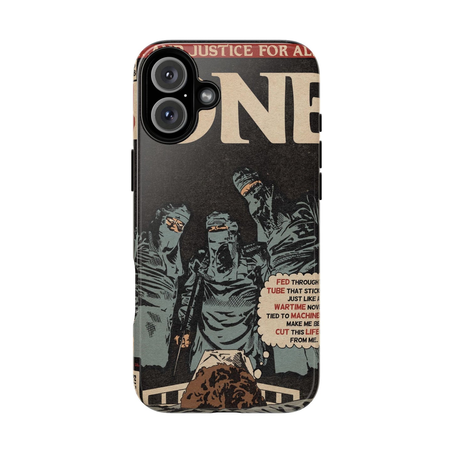 Metallica- One - Johnny Got His Gun Comic Book Art - Tough Phone Cases