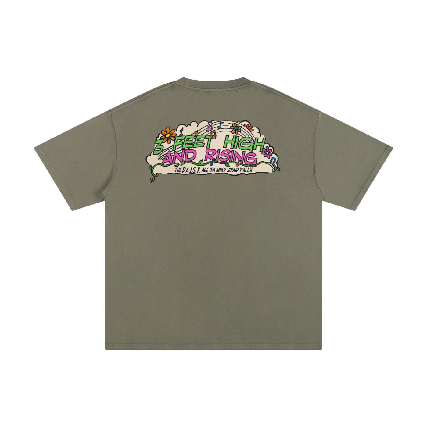 3 Feet High & Rising - Unisex Pure Cotton T-Shirt