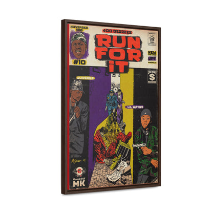 Juvenile & Lil Wayne - Run For It - Gallery Canvas Wraps, Vertical Frame