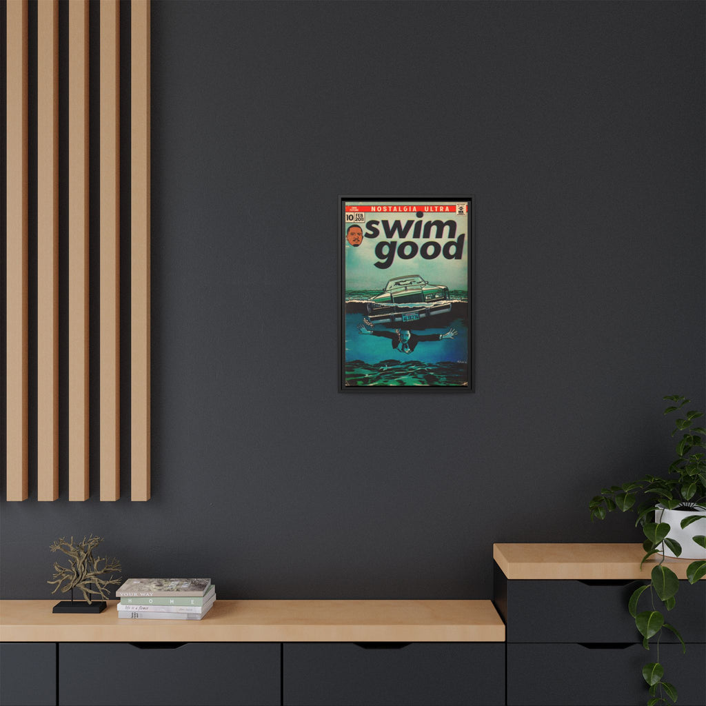 Swim Good - Matte Canvas, Framed (Multi-color)