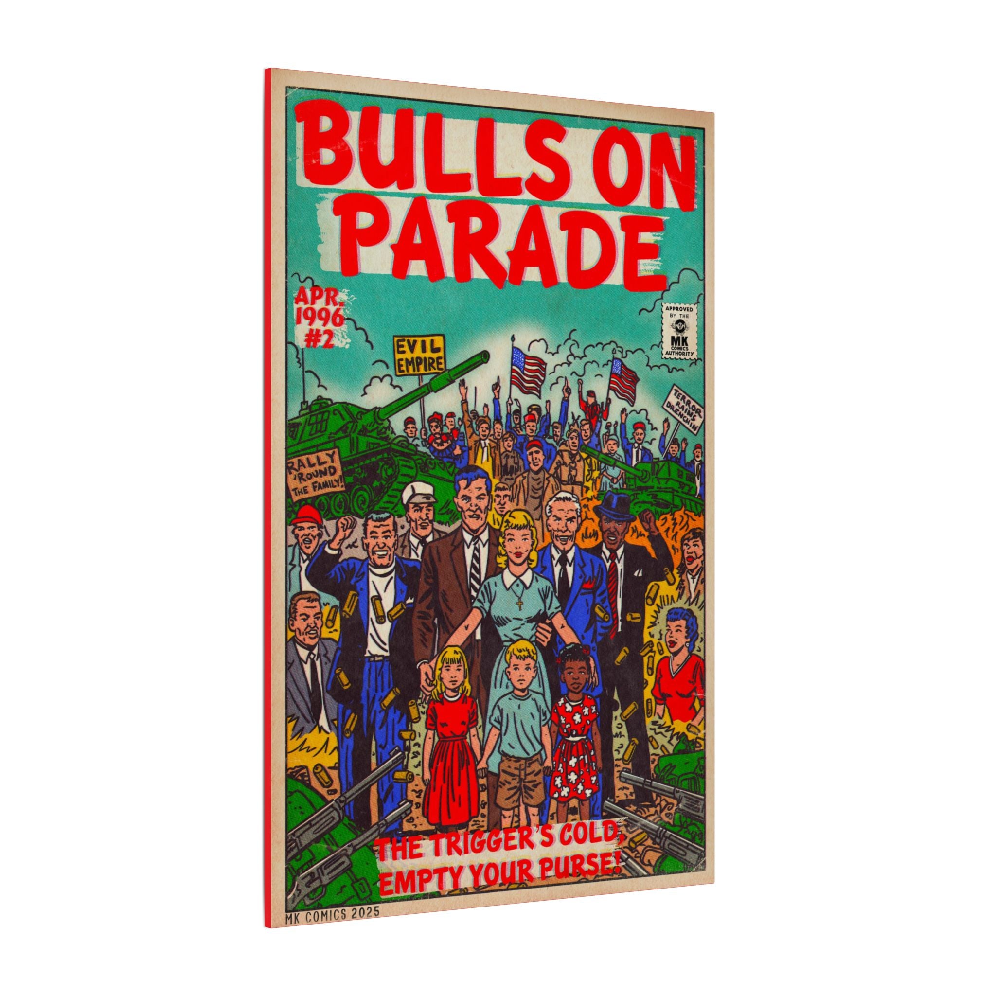 Bulls Parade -Matte Canvas, Stretched, 0.75" (Multi-Size)