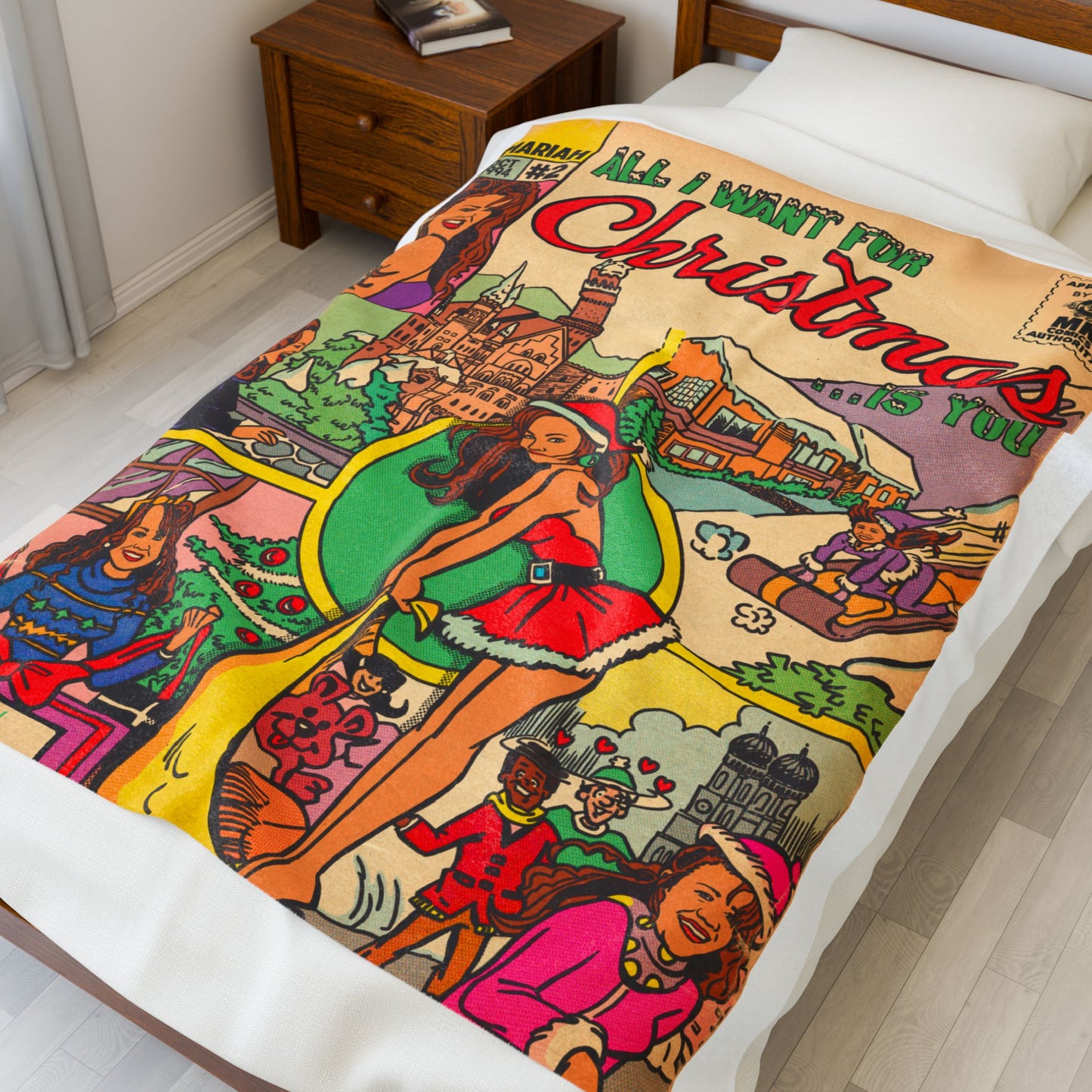 All I Want for Christmas... - Velveteen Plush Blanket