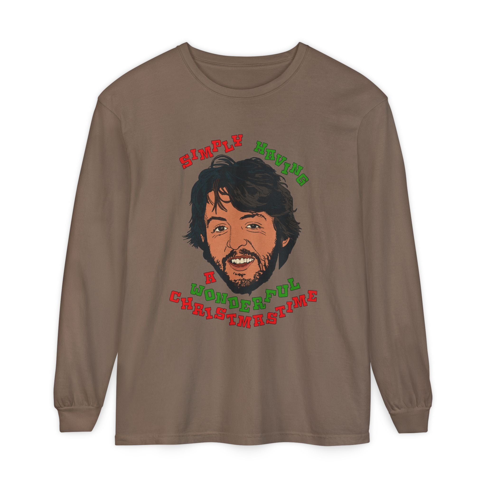 Wonderful Christmastime - Unisex Comfort Colors Long Sleeve T-Shirt