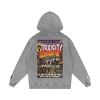 Toxicity - Snow Washed Loose Cotton Hoodie