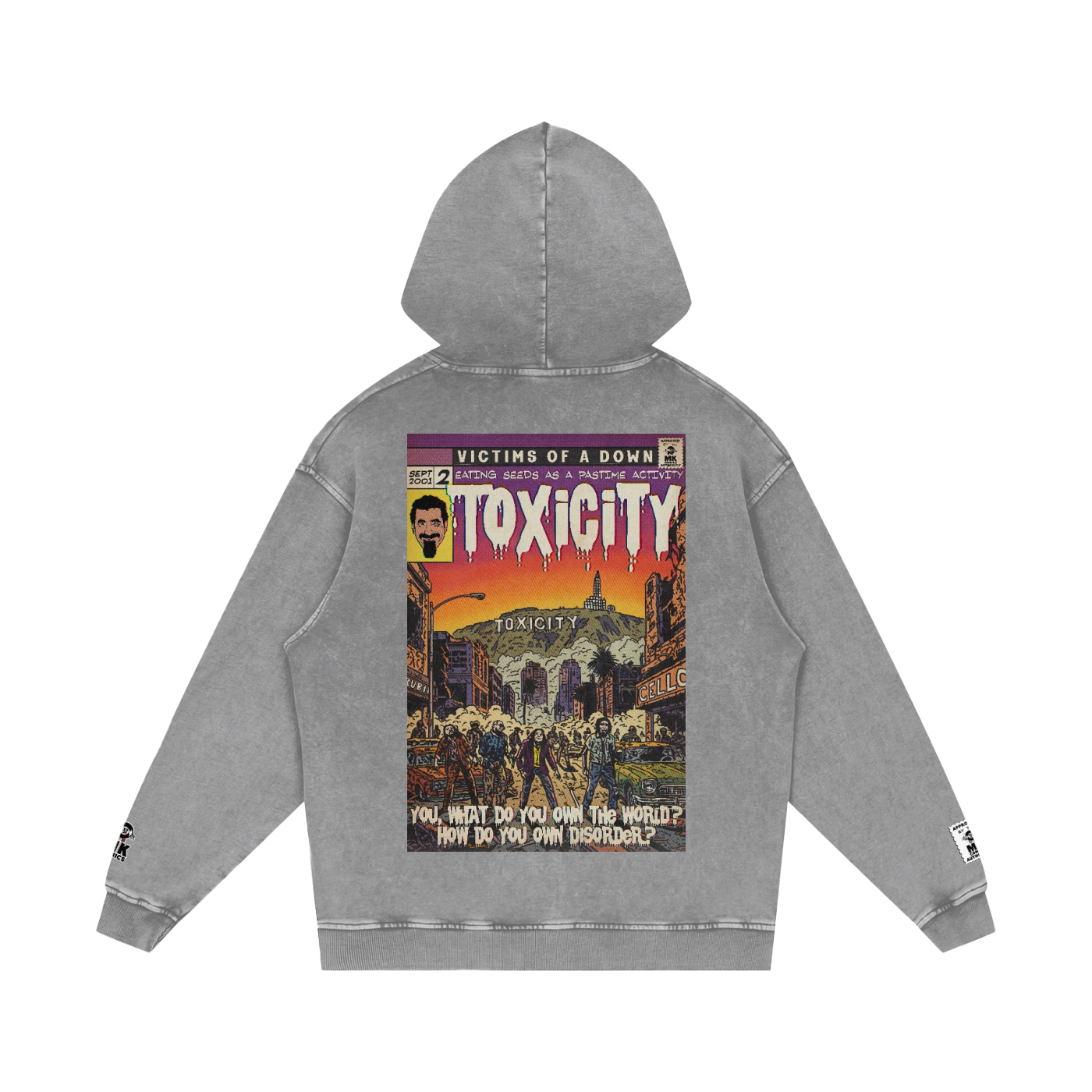 Toxicity - Snow Washed Loose Cotton Hoodie