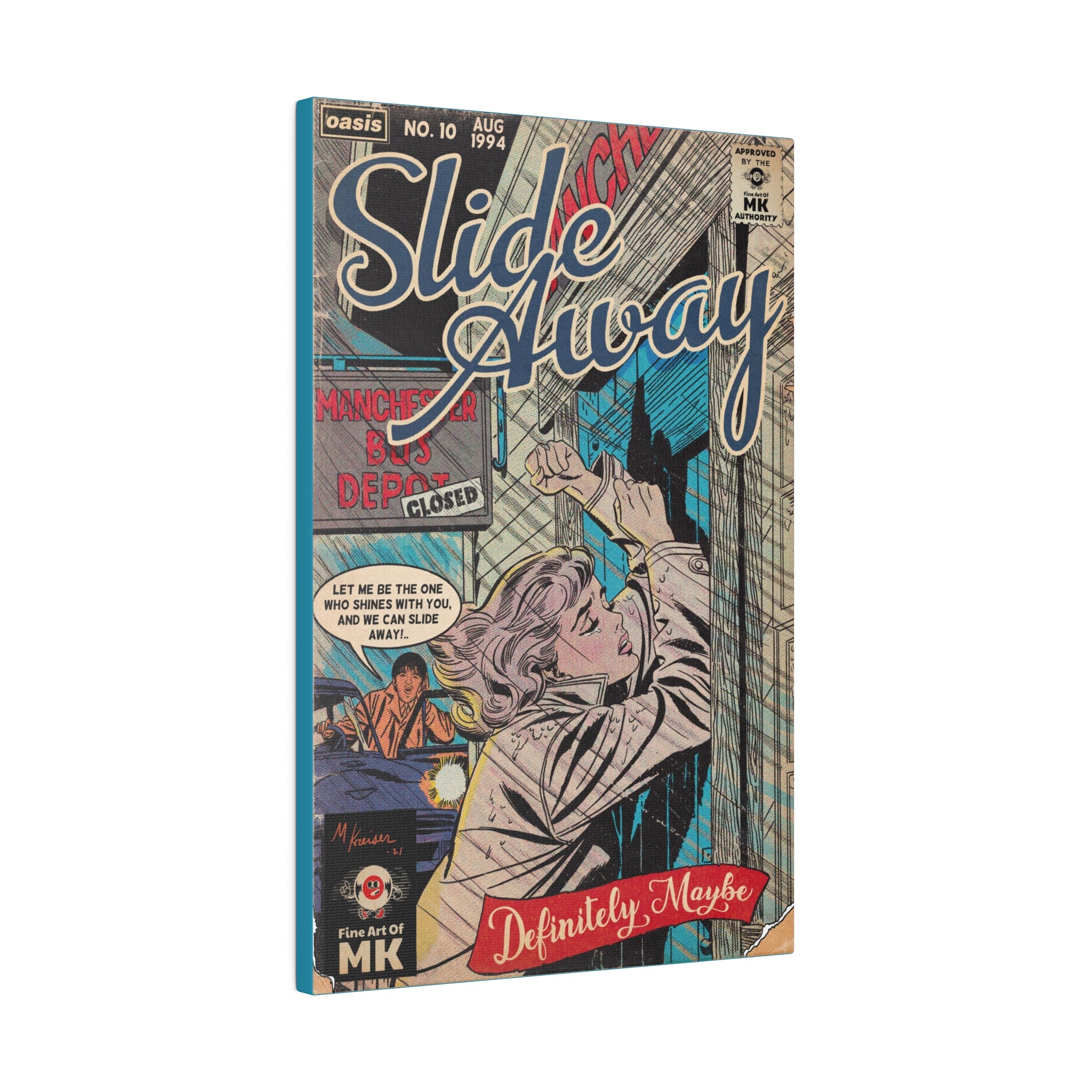 Slide Away - Matte Canvas, Stretched, 0.75"
