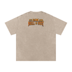 It's Dark & Hell is Hot - Snow Washed Oversized Cotton T-Shirt