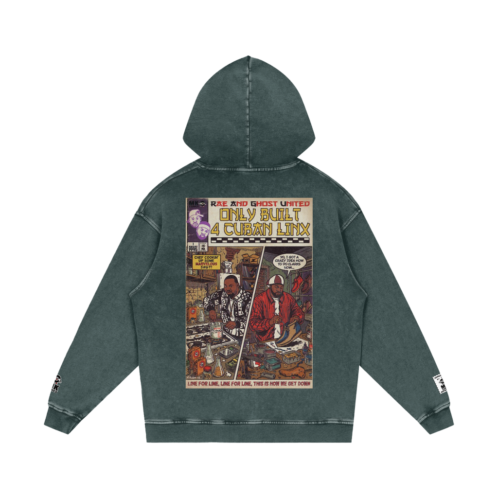 Only Built 4 Cuban Linx - Snow Washed Loose Cotton Hoodie