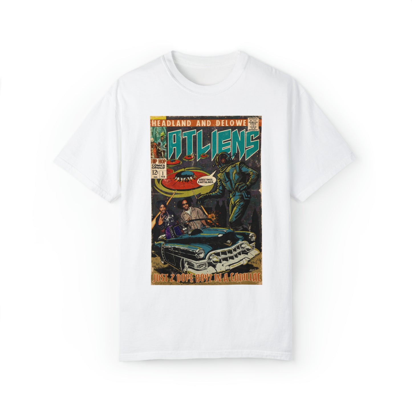 Outkast - Atliens 1 - 2 Dope boyz in a Cadillac - Unisex Comfort Colors T-shirt