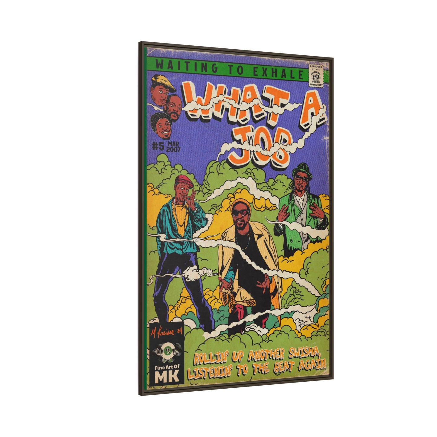Devin The Dude, Snoop Dogg, Andre 3000 - What A Job - Gallery Canvas Wraps, Vertical Frame