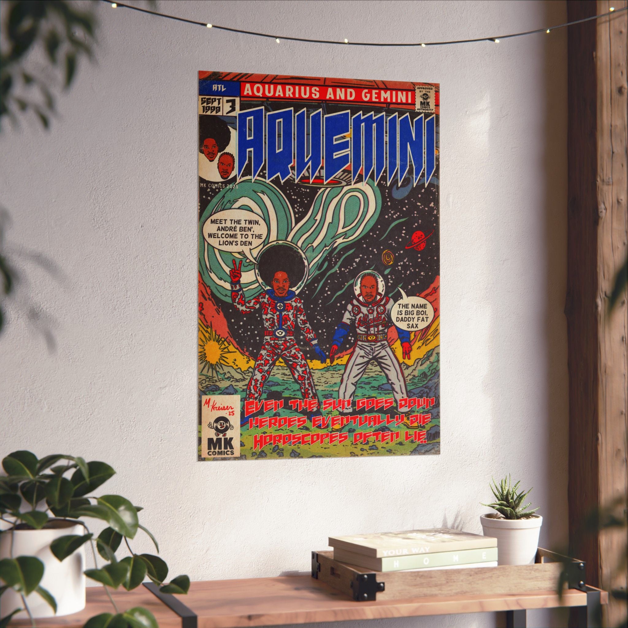 Aquemini - Comic Book Art - Matte Vertical Posters