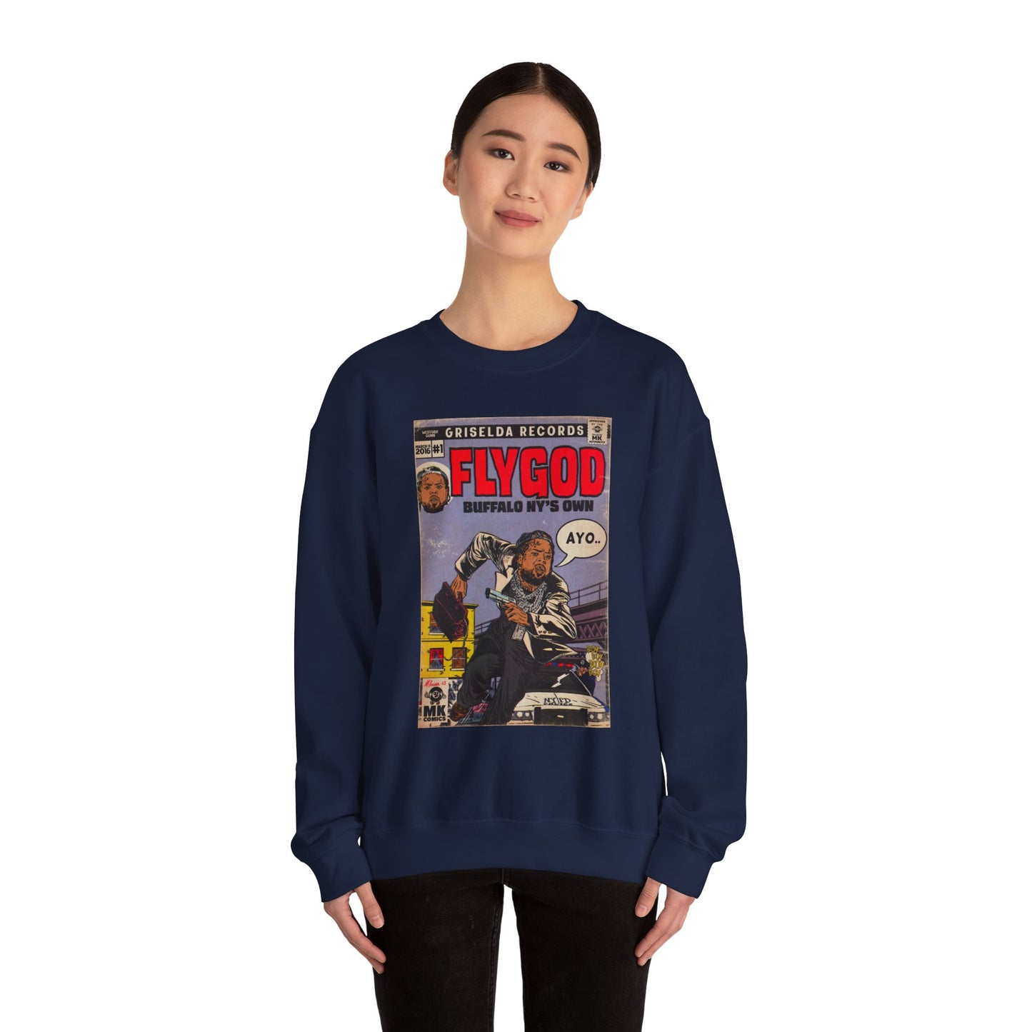 Flygod - Unisex Heavy Blend™ Crewneck Sweatshirt
