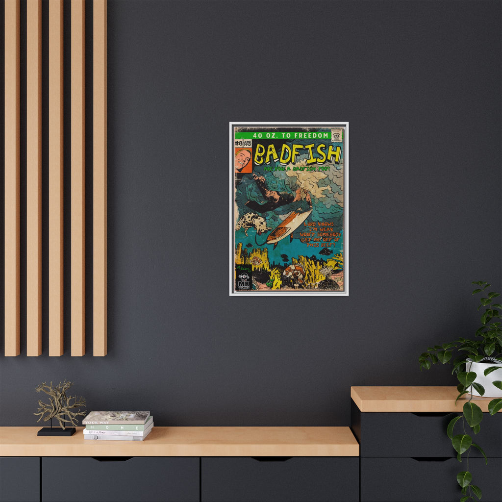 Badfish - Matte Canvas, Framed (Multi-color)