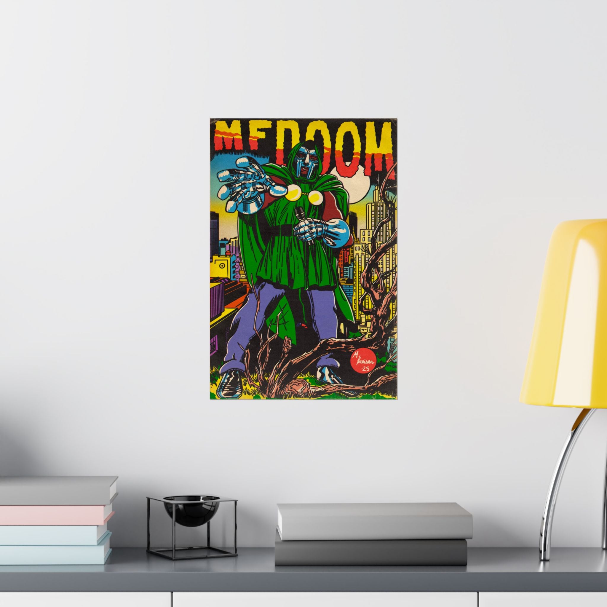 DOOM - Hip Hop Comics - Vertical Matte Poster